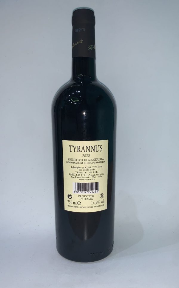 Torleanzi Tyrannus DOP CL 75 X 6 Bottiglie - immagine 2